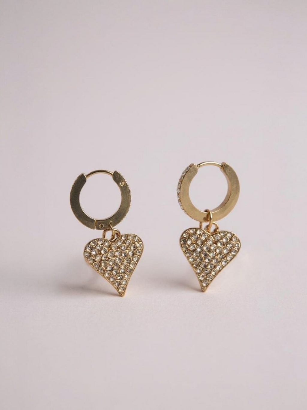 CZ Heart Earrings