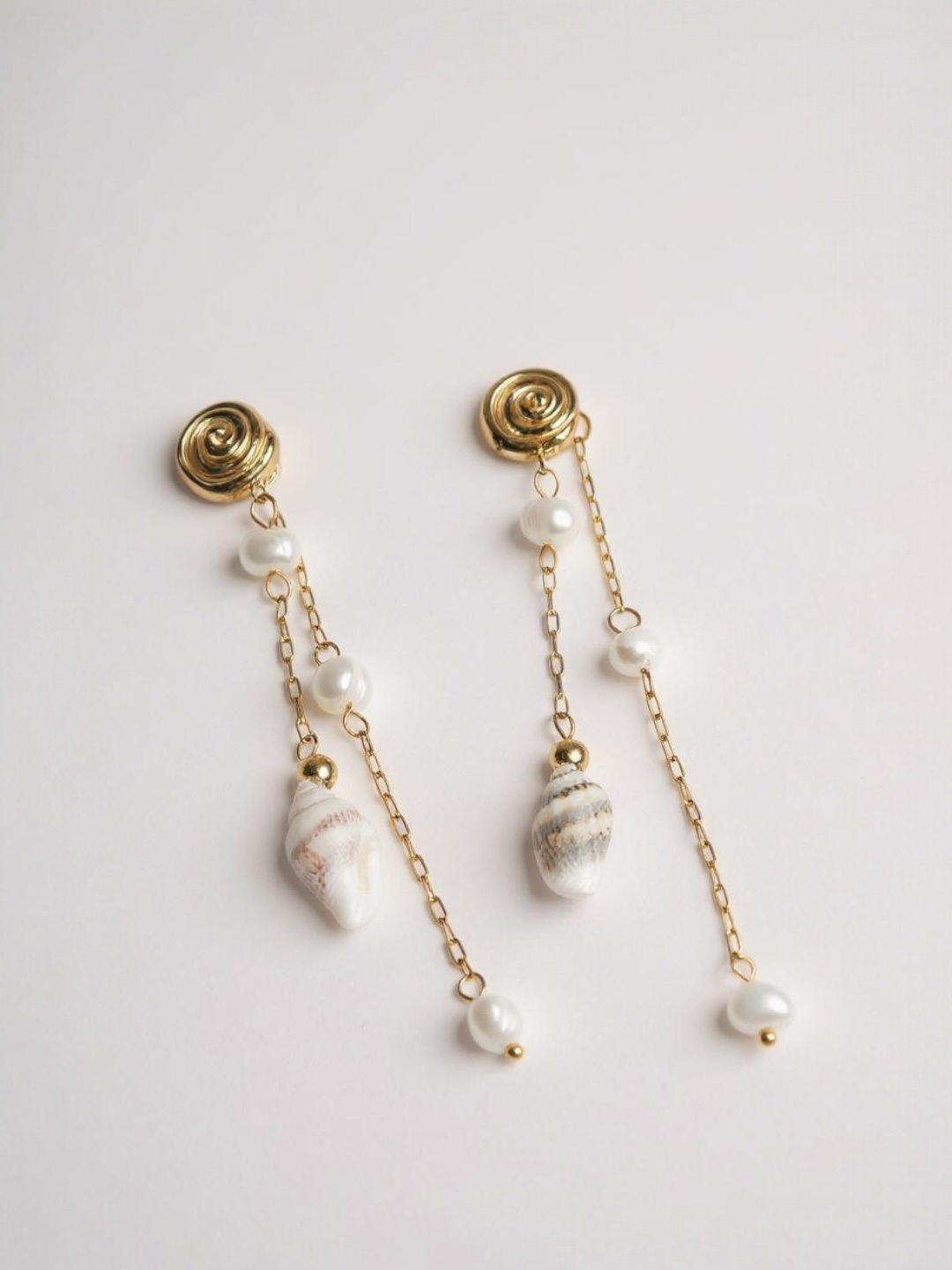 Sea Shell Drop Earrings