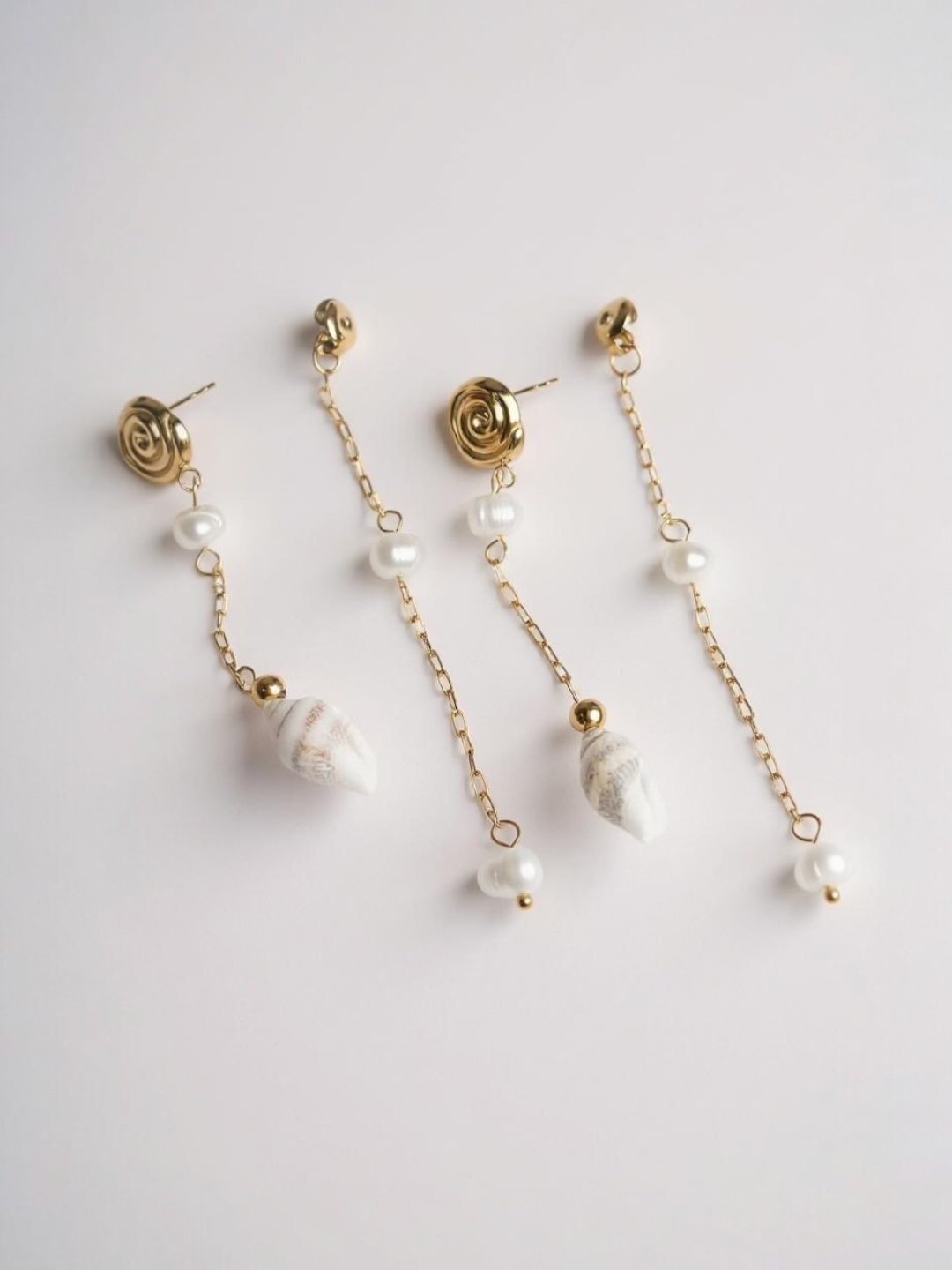 Sea Shell Drop Earrings