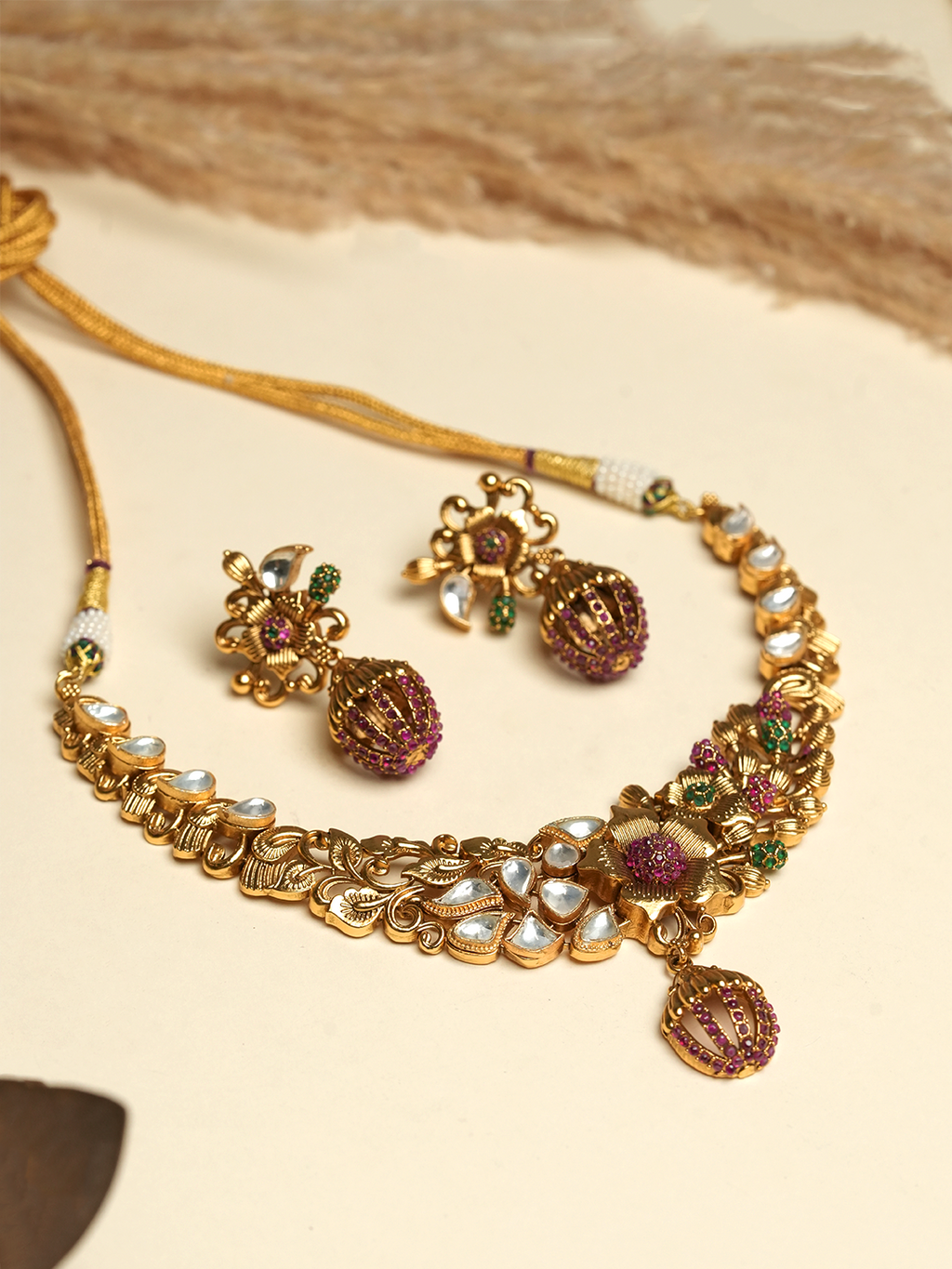 Designer Antique Short Necklace