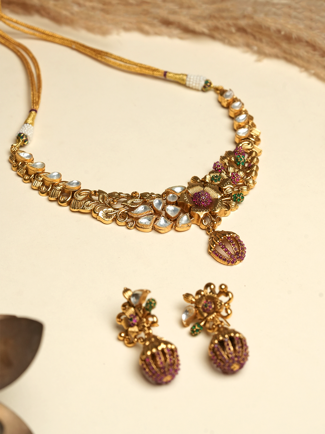 Designer Antique Short Necklace