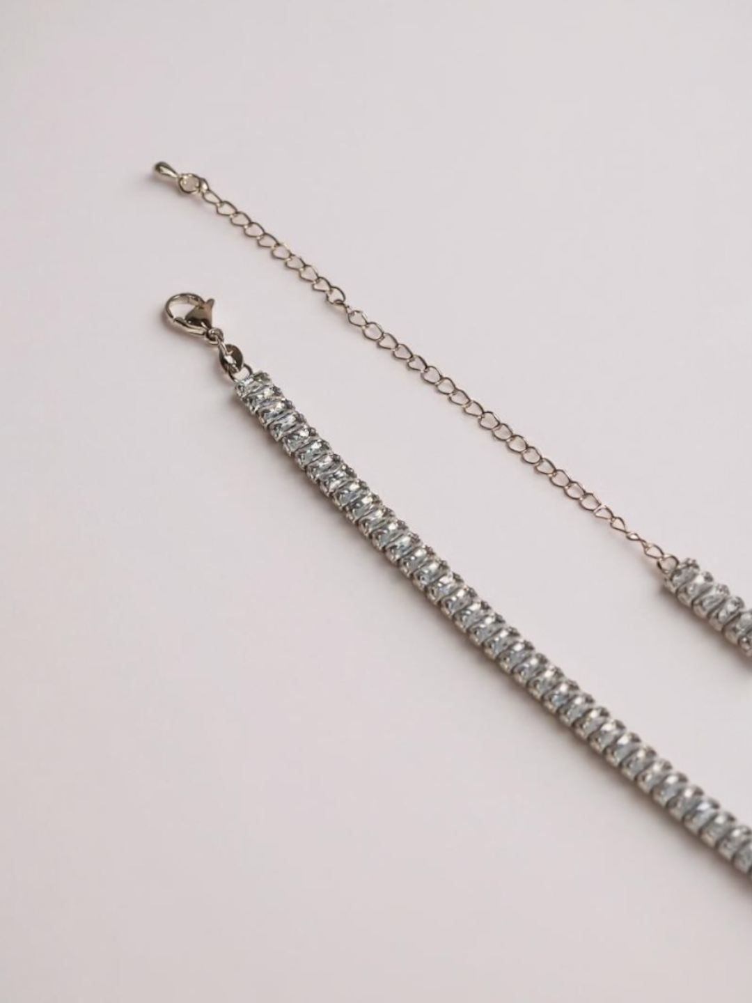 Mossanite Chain Heart Pendant Necklace