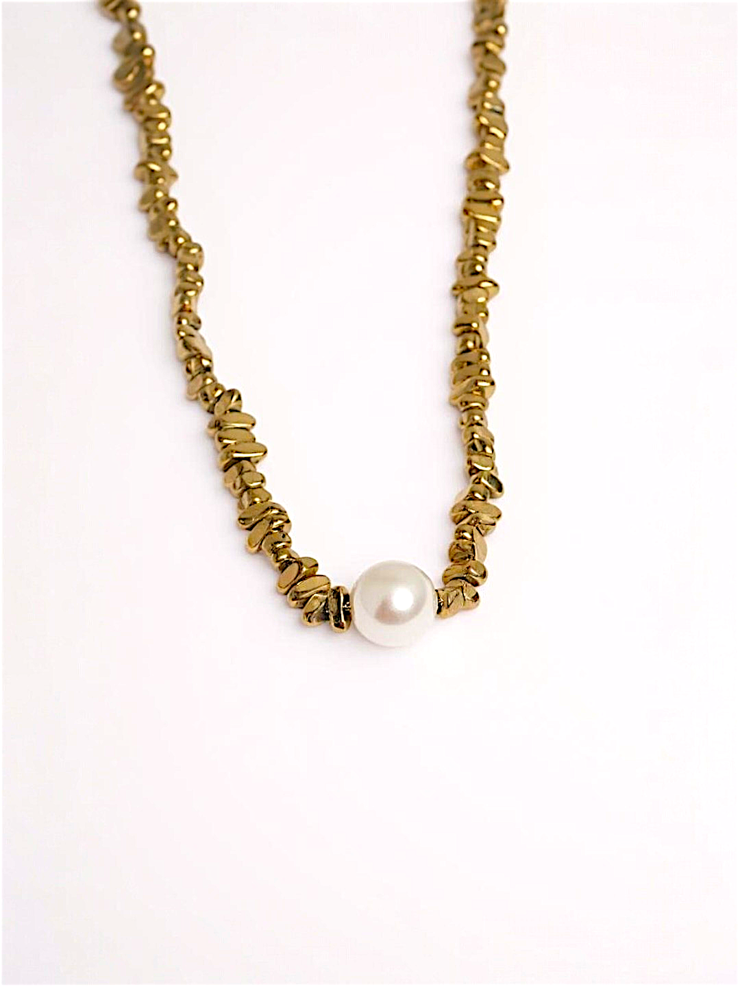 Beaded Pearl Necklace