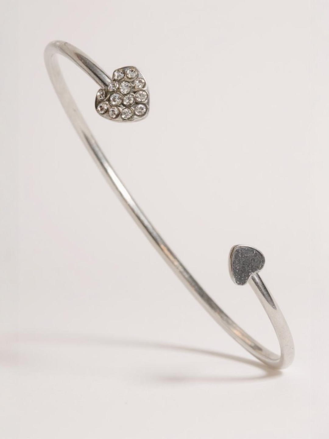 Open Adjustable Double Heart-Shape Bracelet