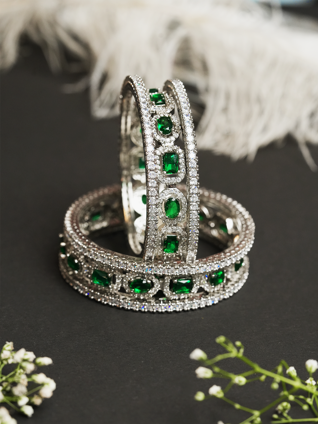 Designer AD Green Bangles