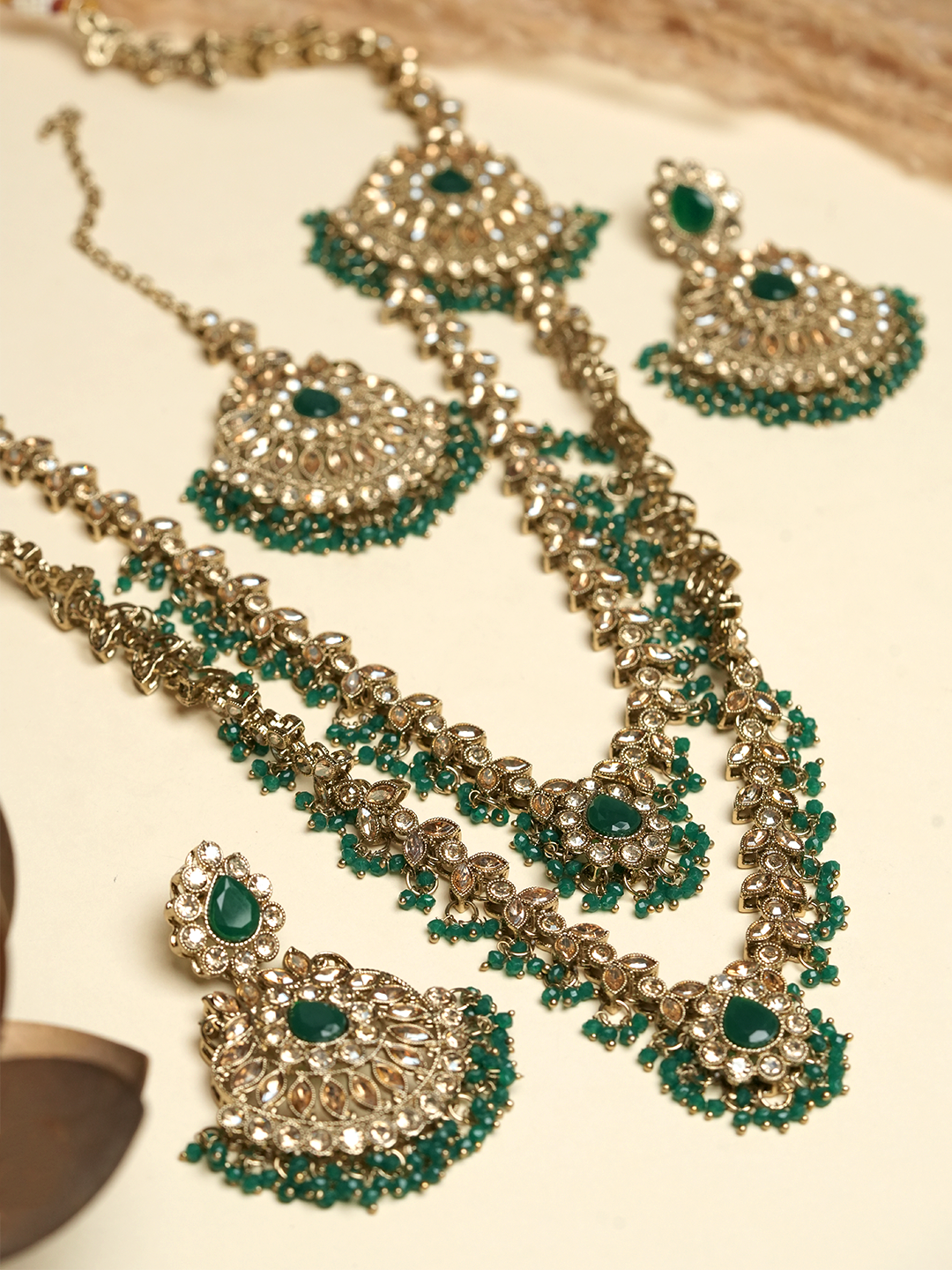 Long Reverse AD Necklace Set