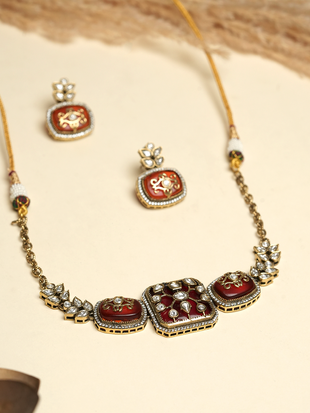 Embroidered Designer Necklace