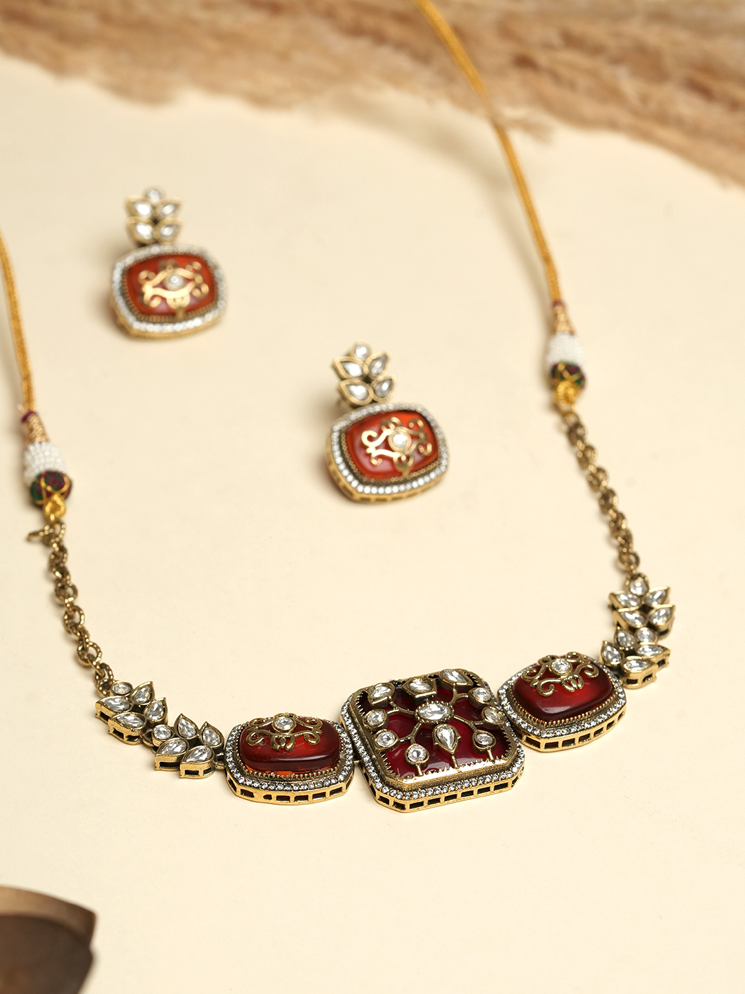 Embroidered Designer Necklace