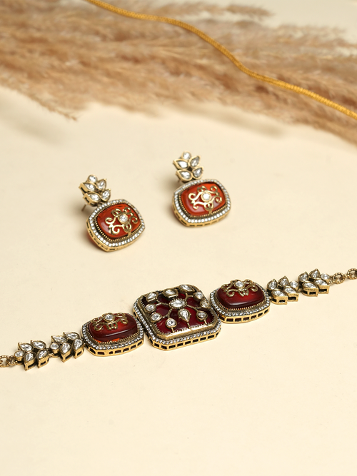 Embroidered Designer Necklace