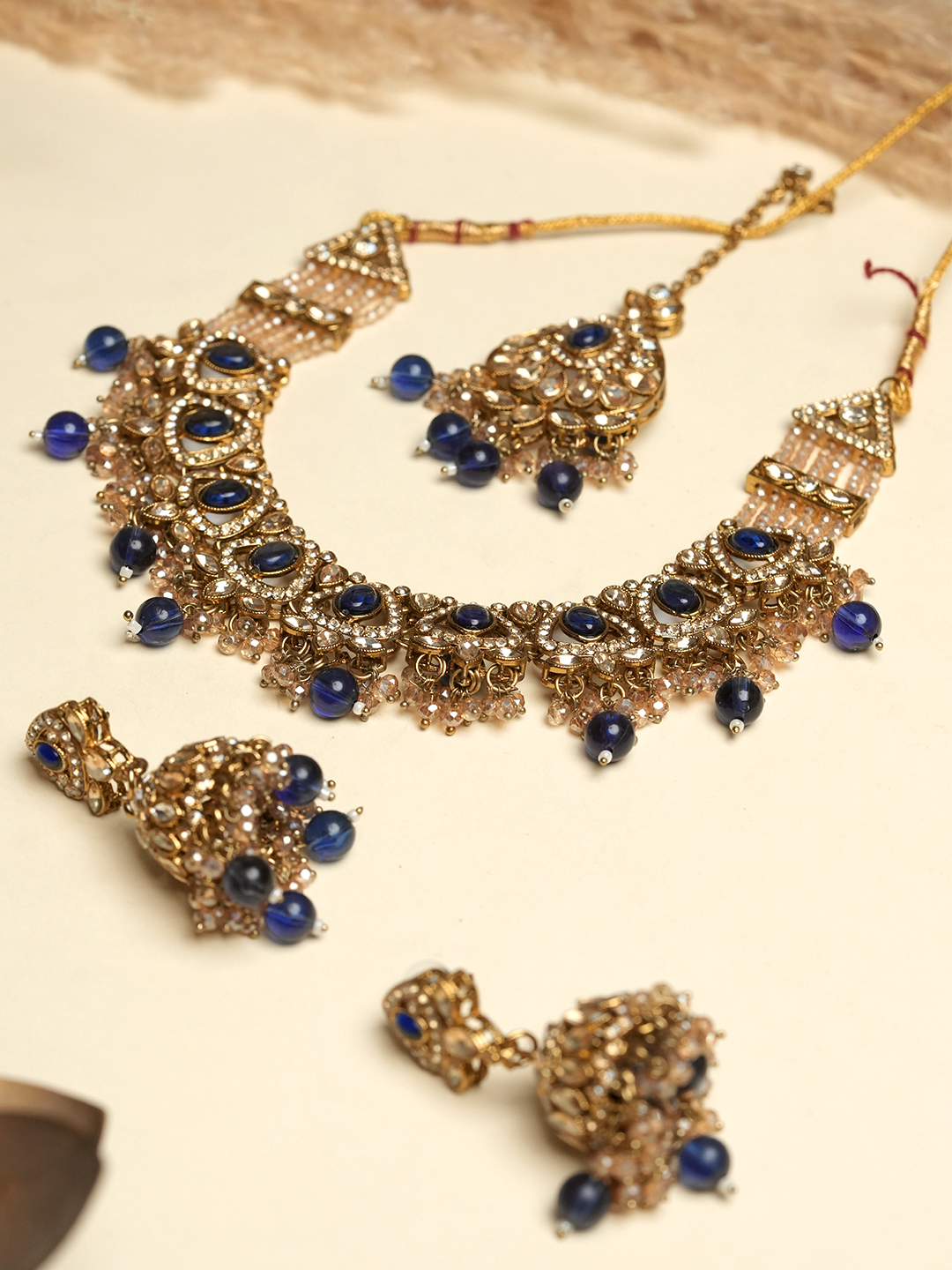 Blue Reverse AD Necklace