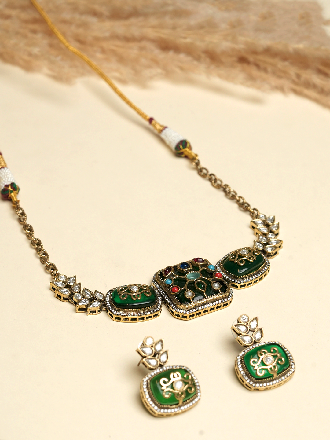 Embroidered Designer Necklace