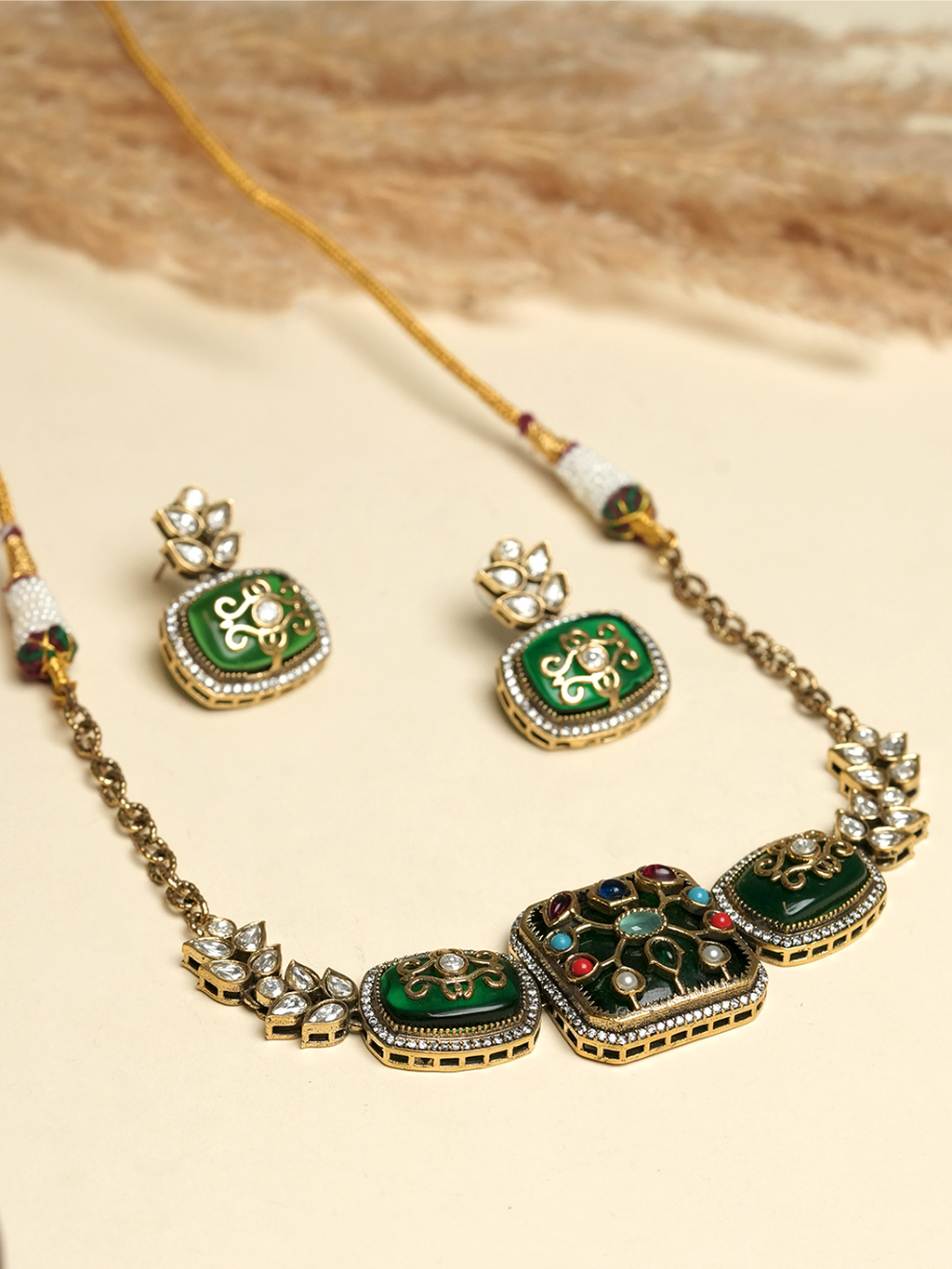 Embroidered Designer Necklace