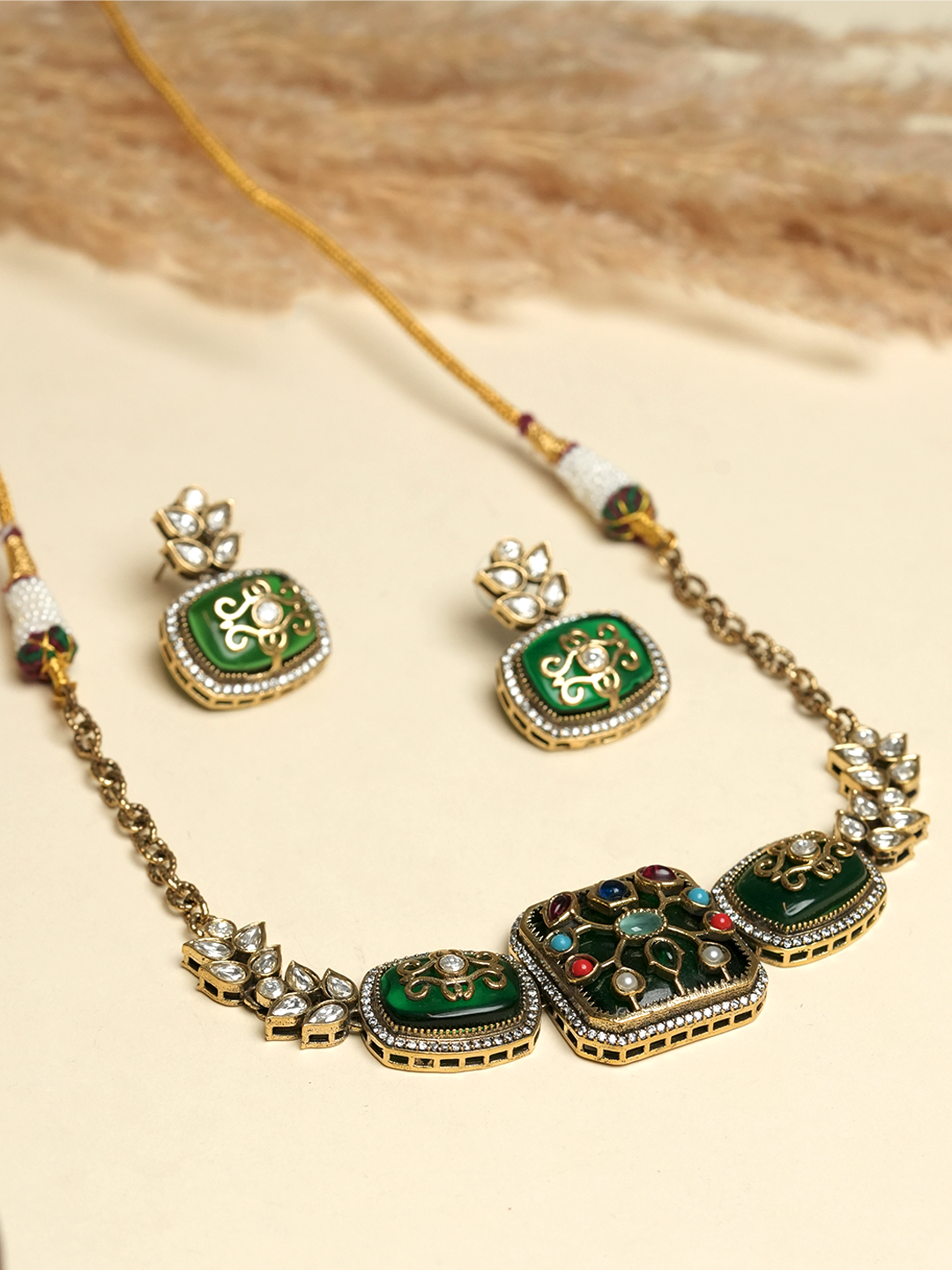 Embroidered Designer Necklace