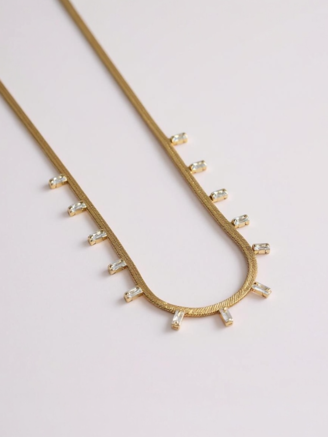 Real Gold Flat Snake Chain
