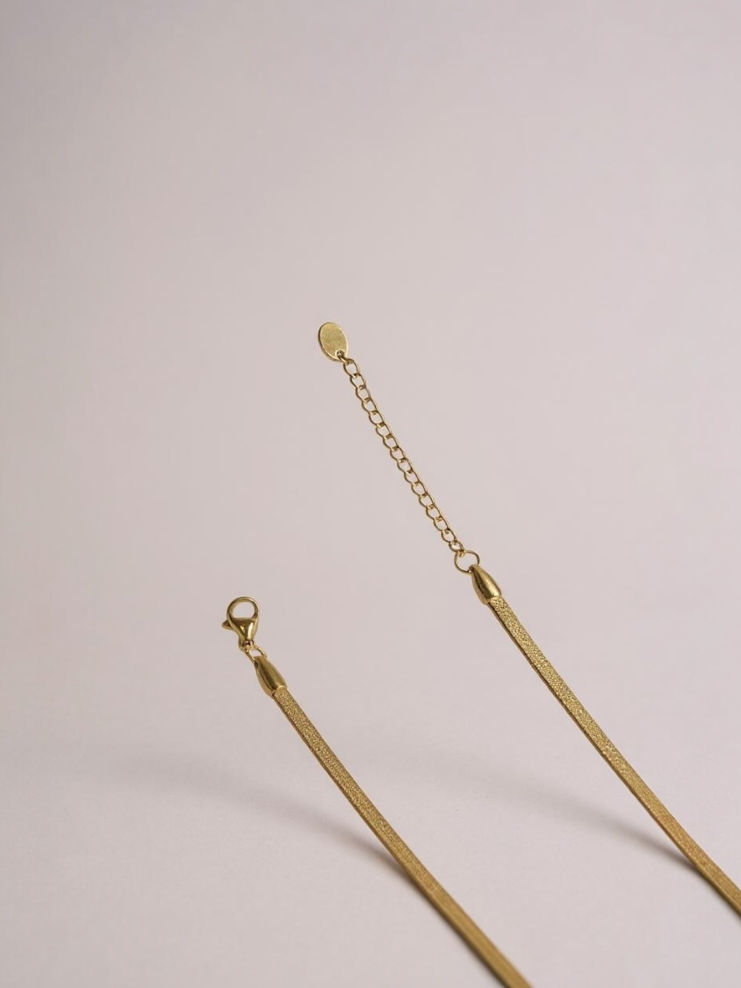 Real Gold Flat Snake Chain