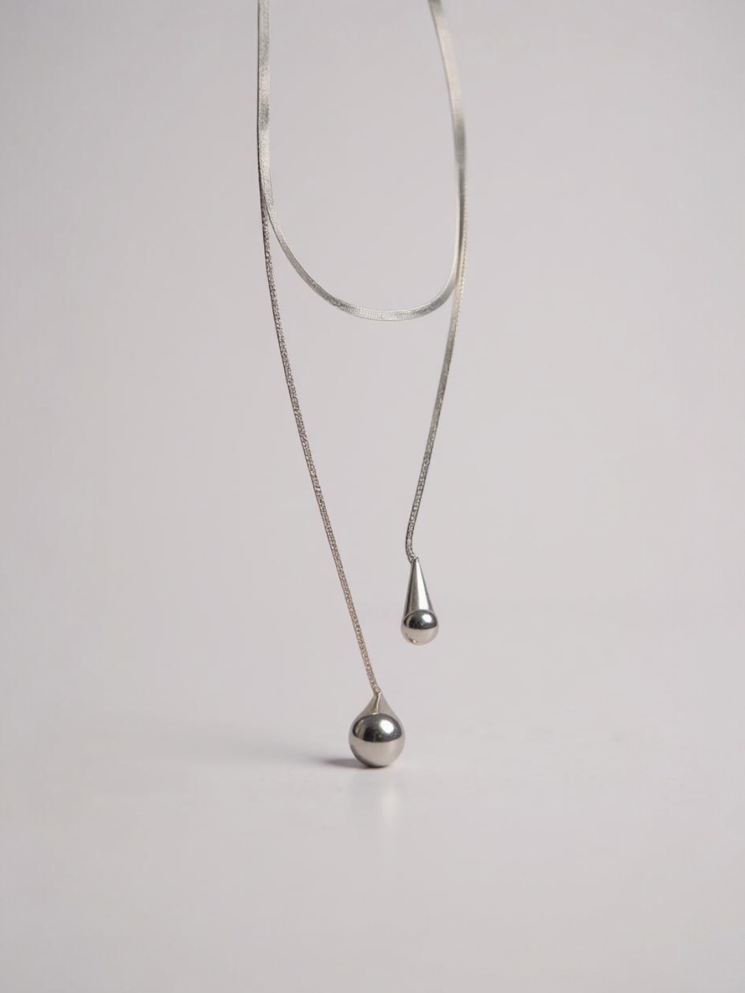 Water Drop Chain Long Necklace