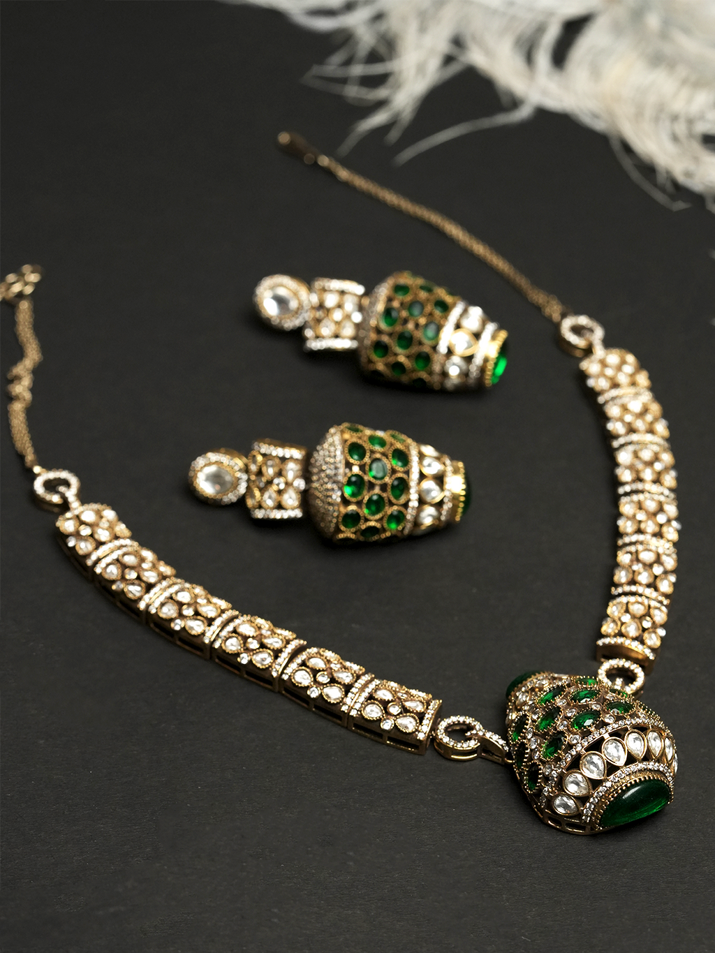 Designer Mehendi Polish Necklace Set