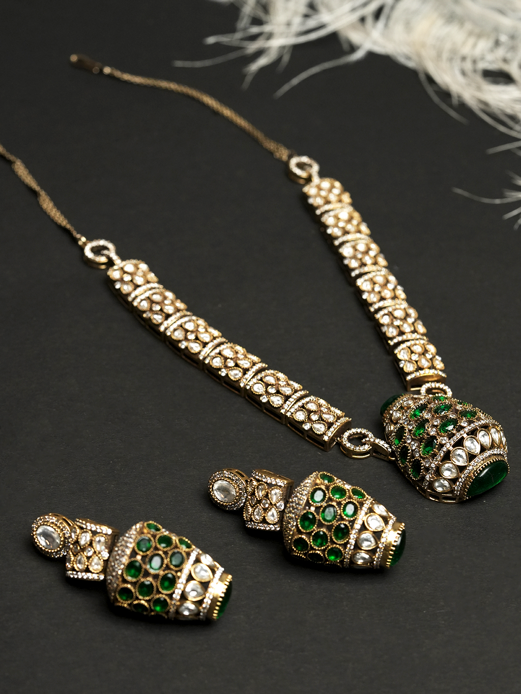 Designer Mehendi Polish Necklace Set