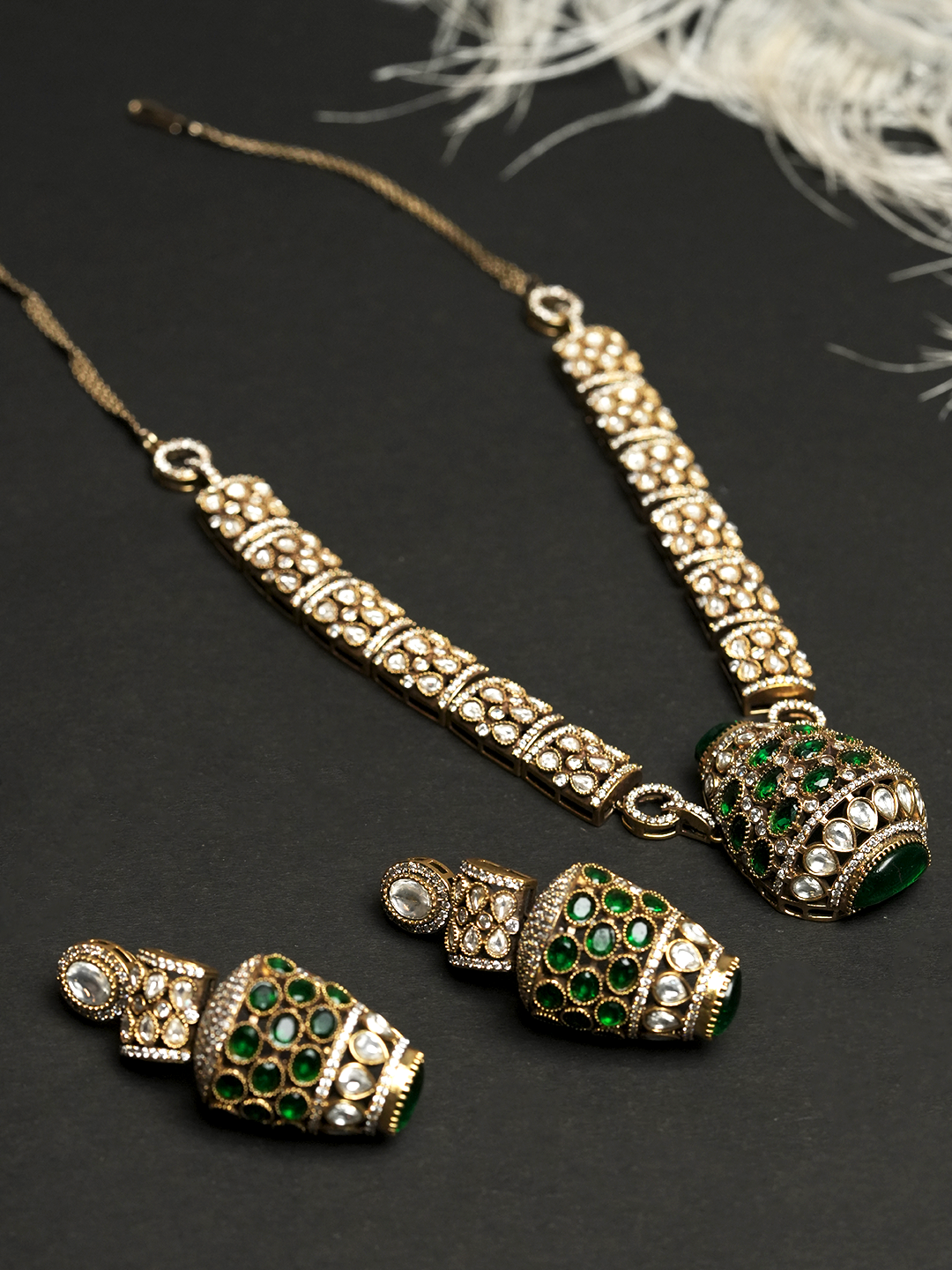 Designer Mehendi Polish Necklace Set