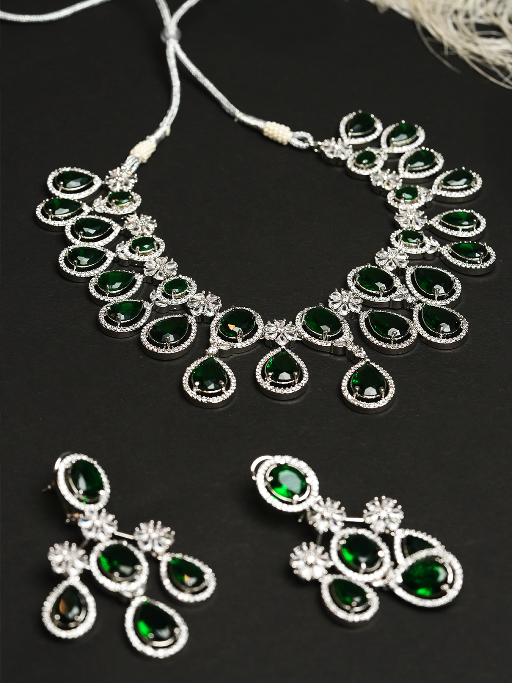 Green Stone AD Necklace