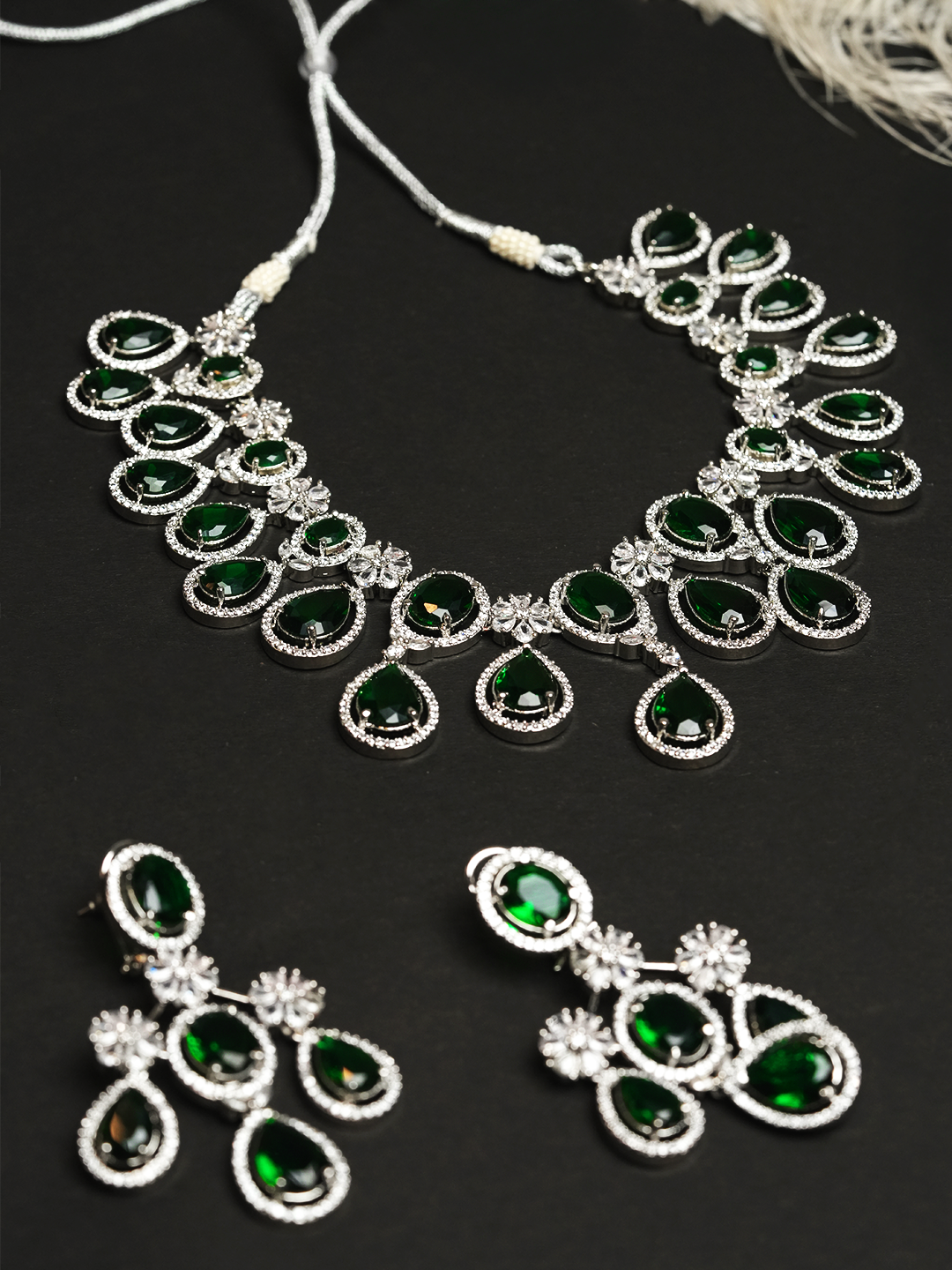 Green Stone AD Necklace