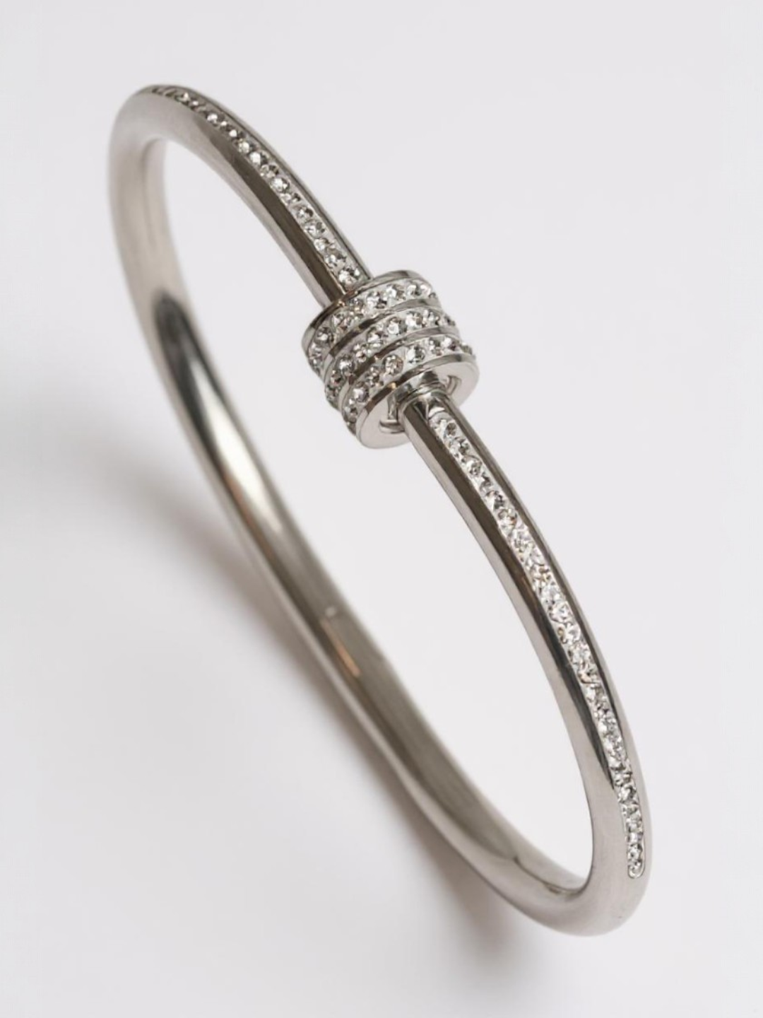 Titanium Zircon Bangle