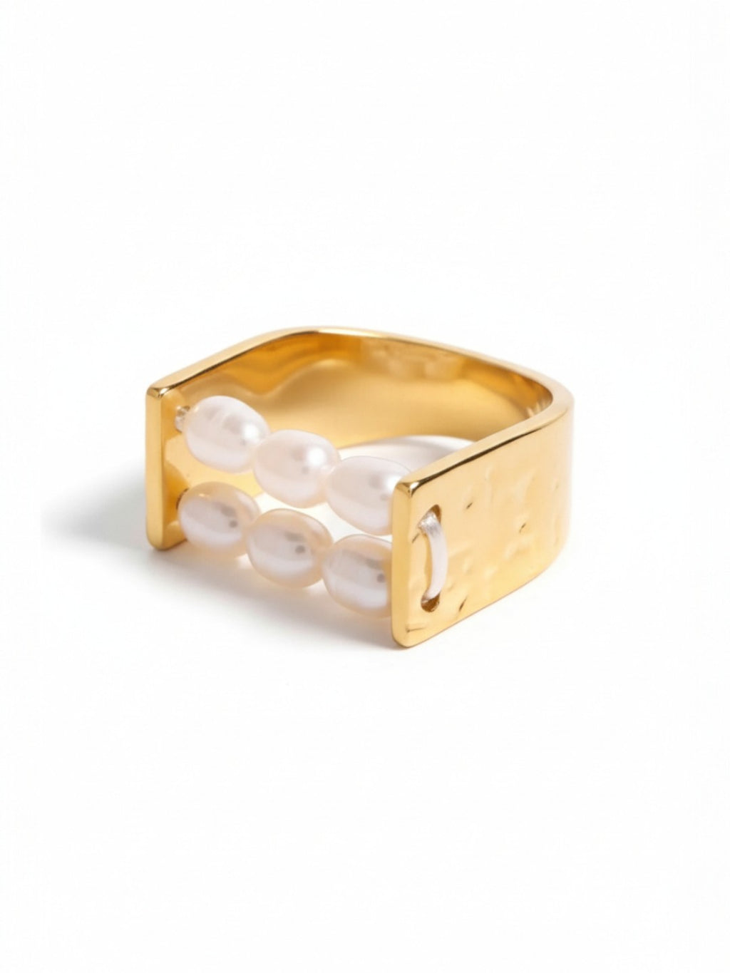Vintage Pearl U Shape Ring