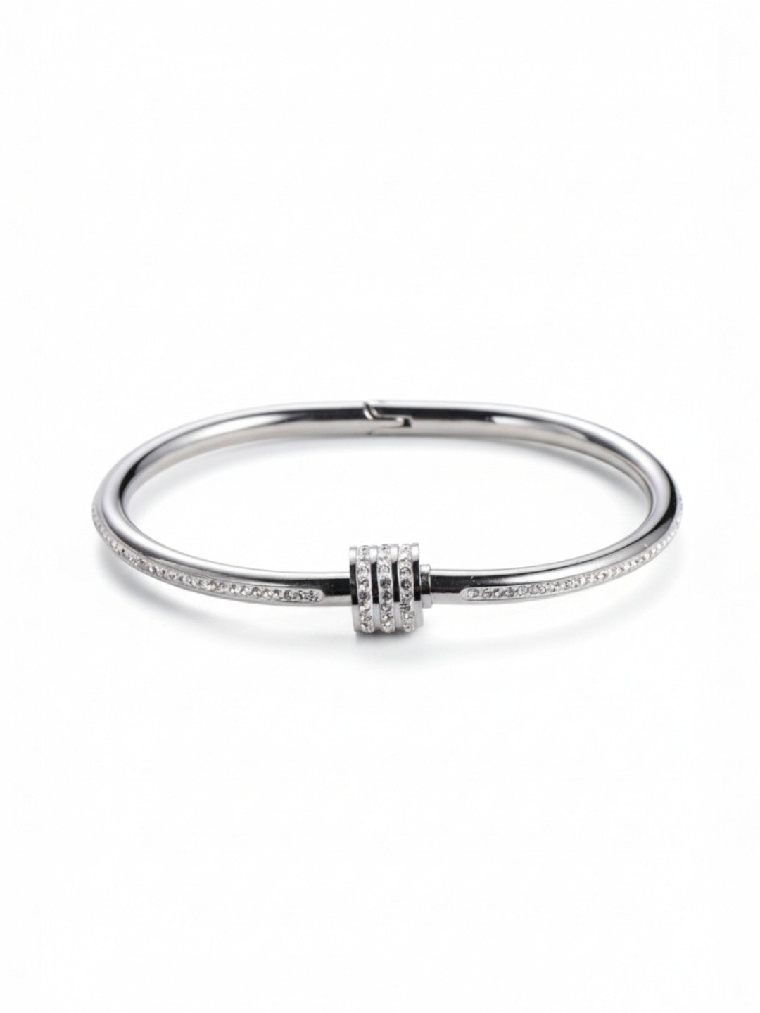 Titanium Zircon Bangle
