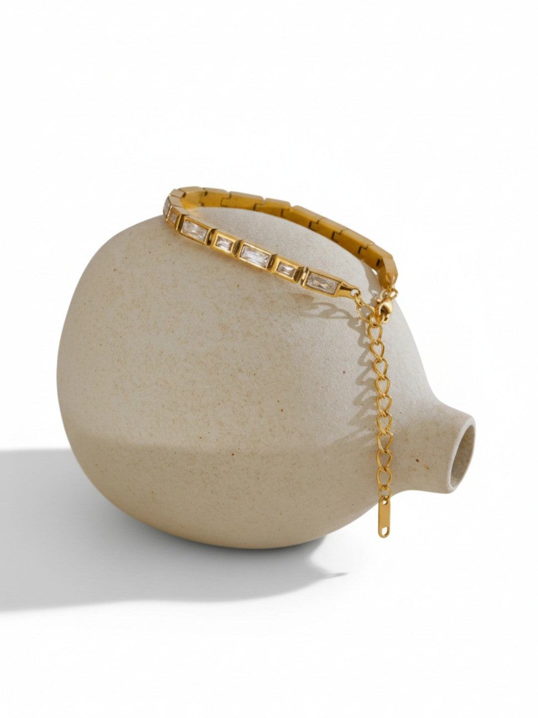 Cubic Zirconia Chain Bracelet