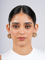 Noir Polki Studs