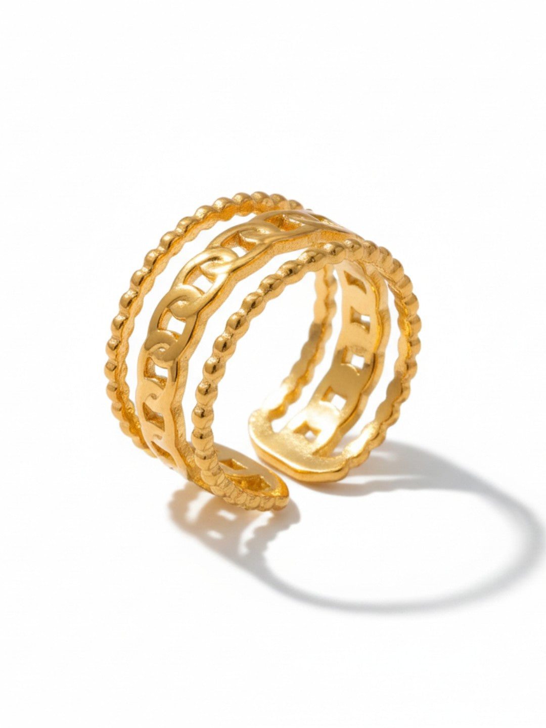 Thick Cuban Link Chain Ring