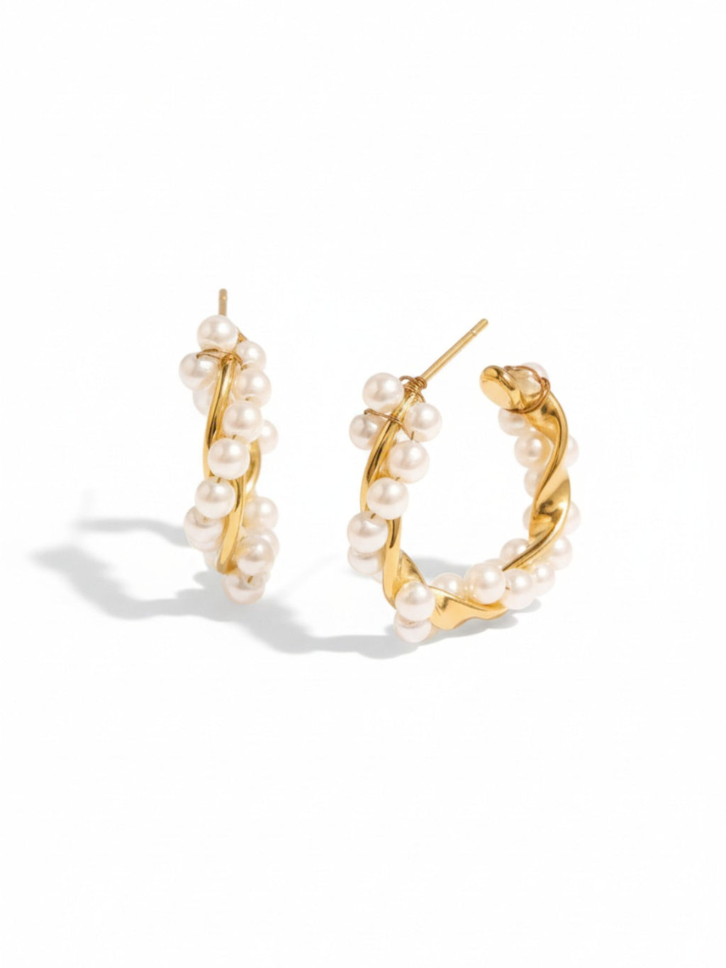 CC Pearl Twist Earrings