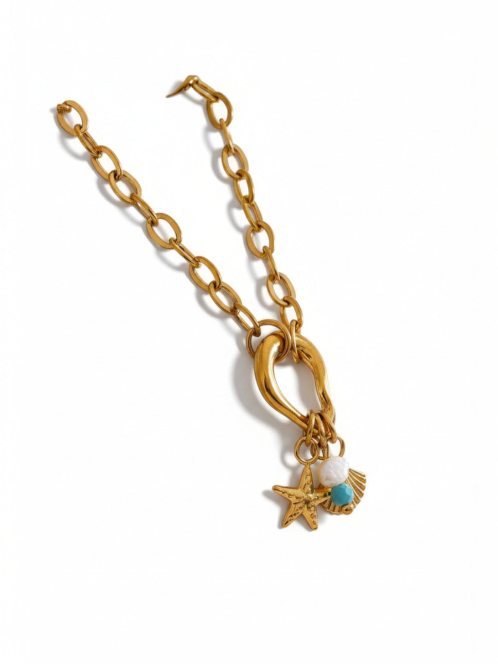 Pearl Turquoise Chain Bracelet