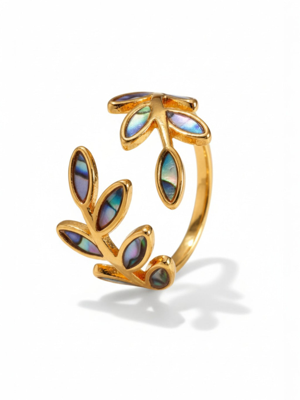Elegant Leaf Ring