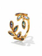 Elegant Leaf Ring