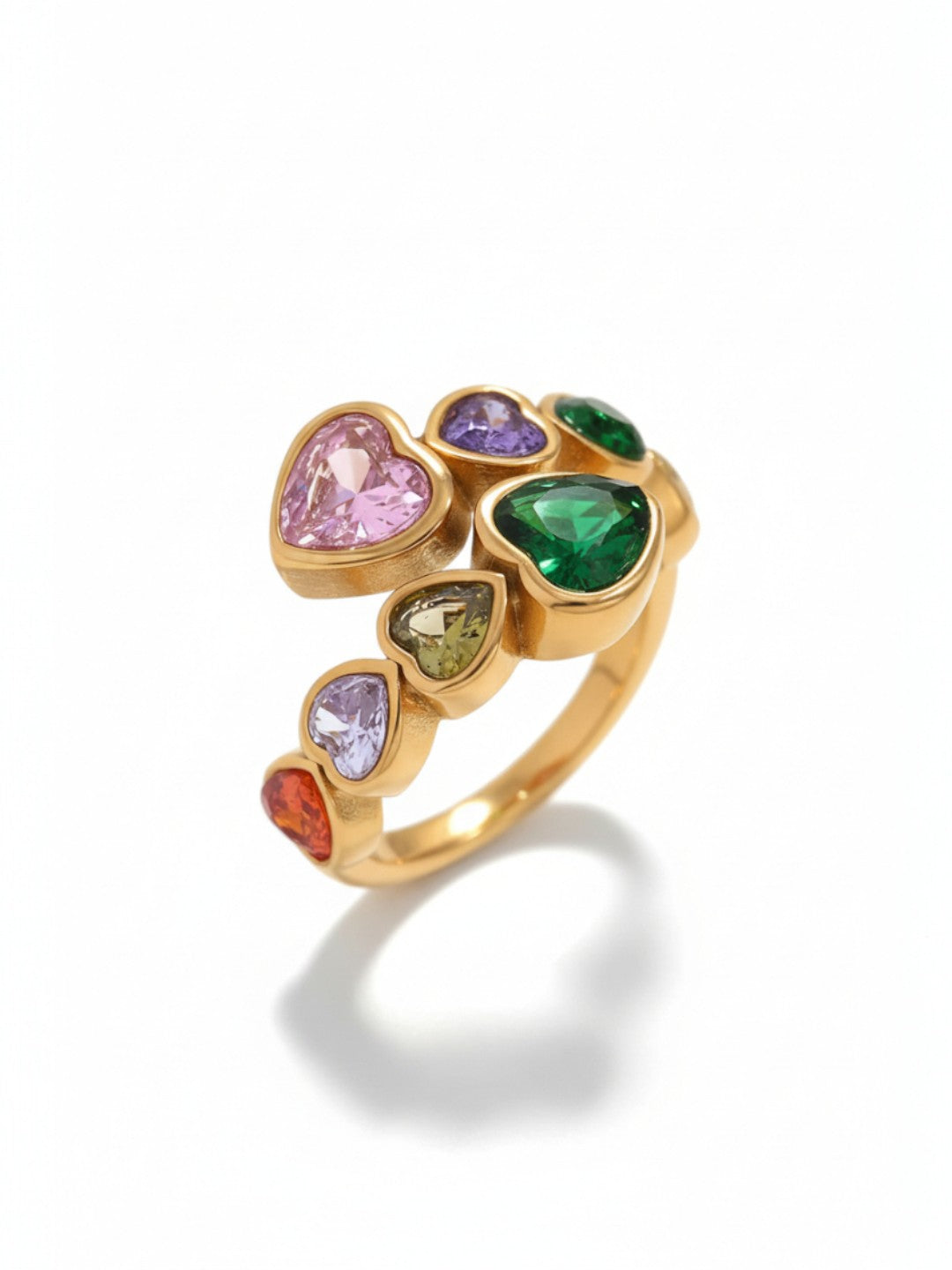 CZ Heart Ring