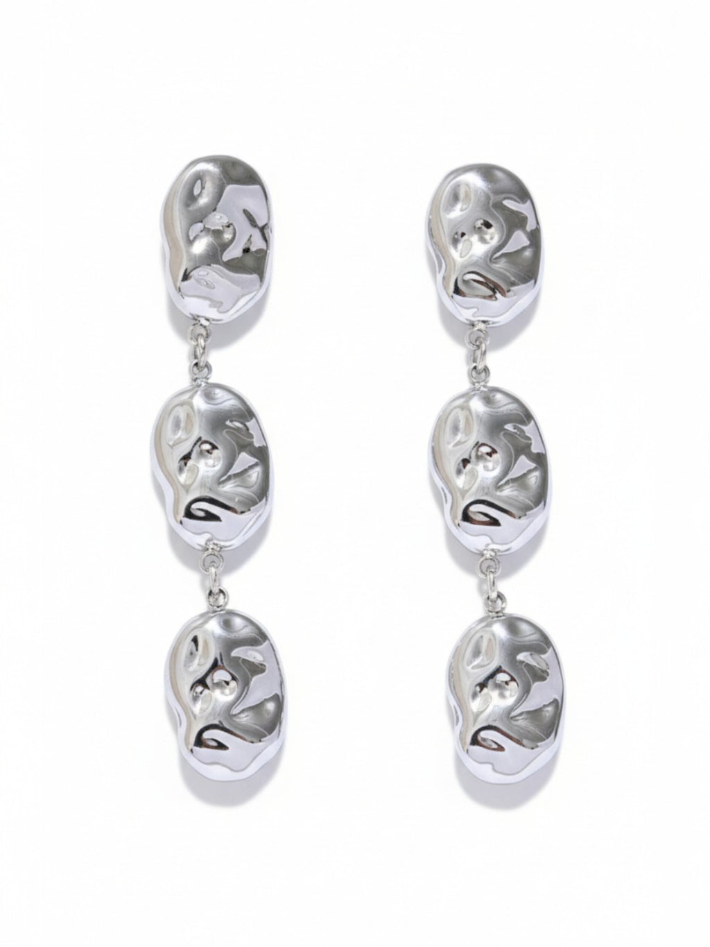 Hammered Drop Dangle Earrings