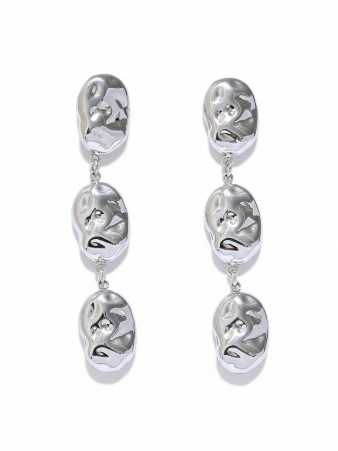 Hammered Drop Dangle Earrings