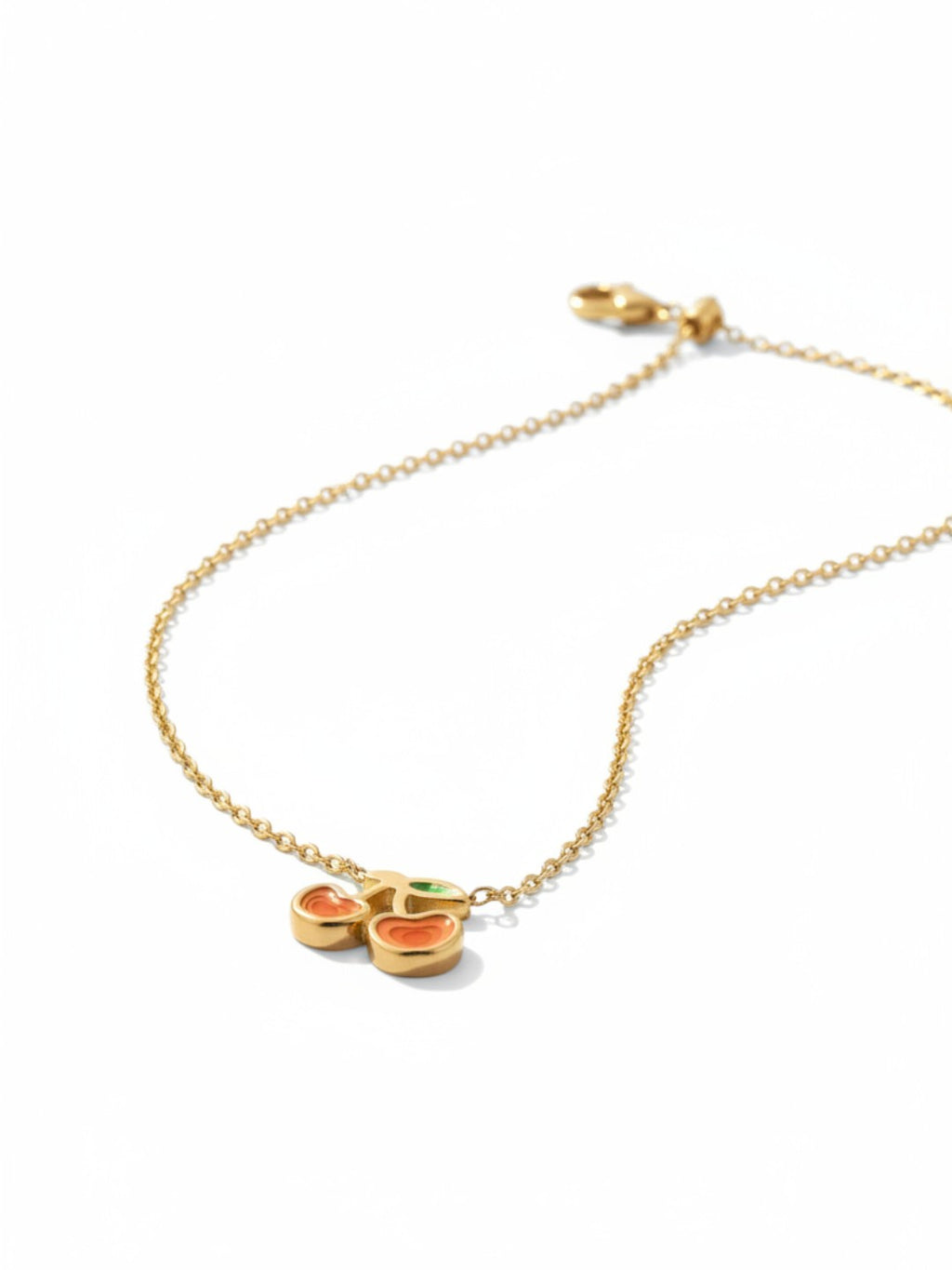 Red Cherry Pendant Necklace