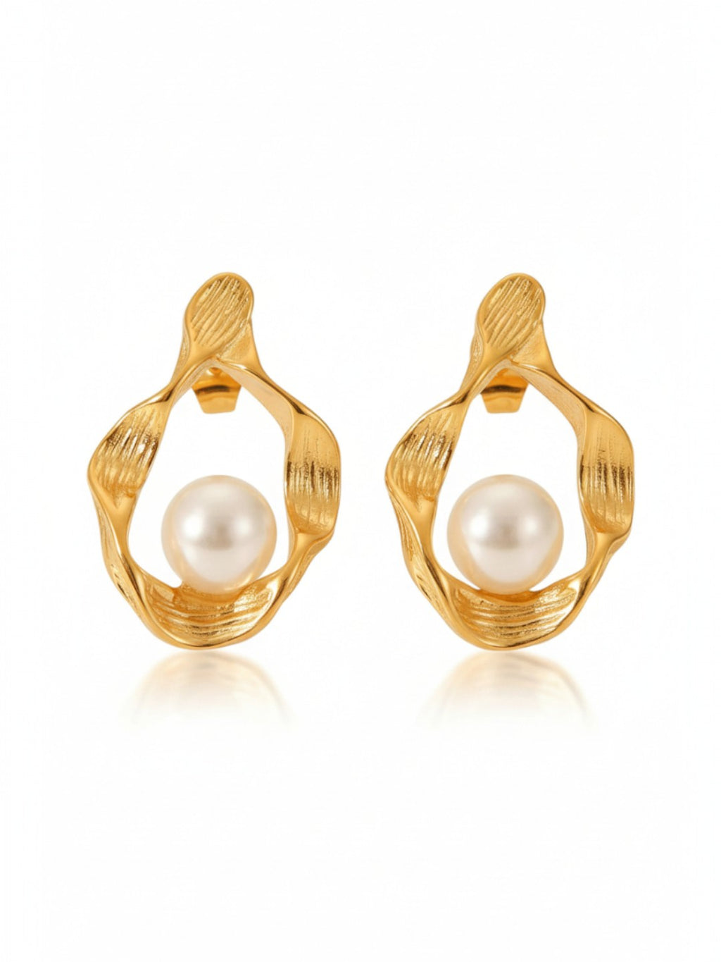 Bow Knot Titanium Steel Ear Studs