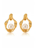 Bow Knot Titanium Steel Ear Studs
