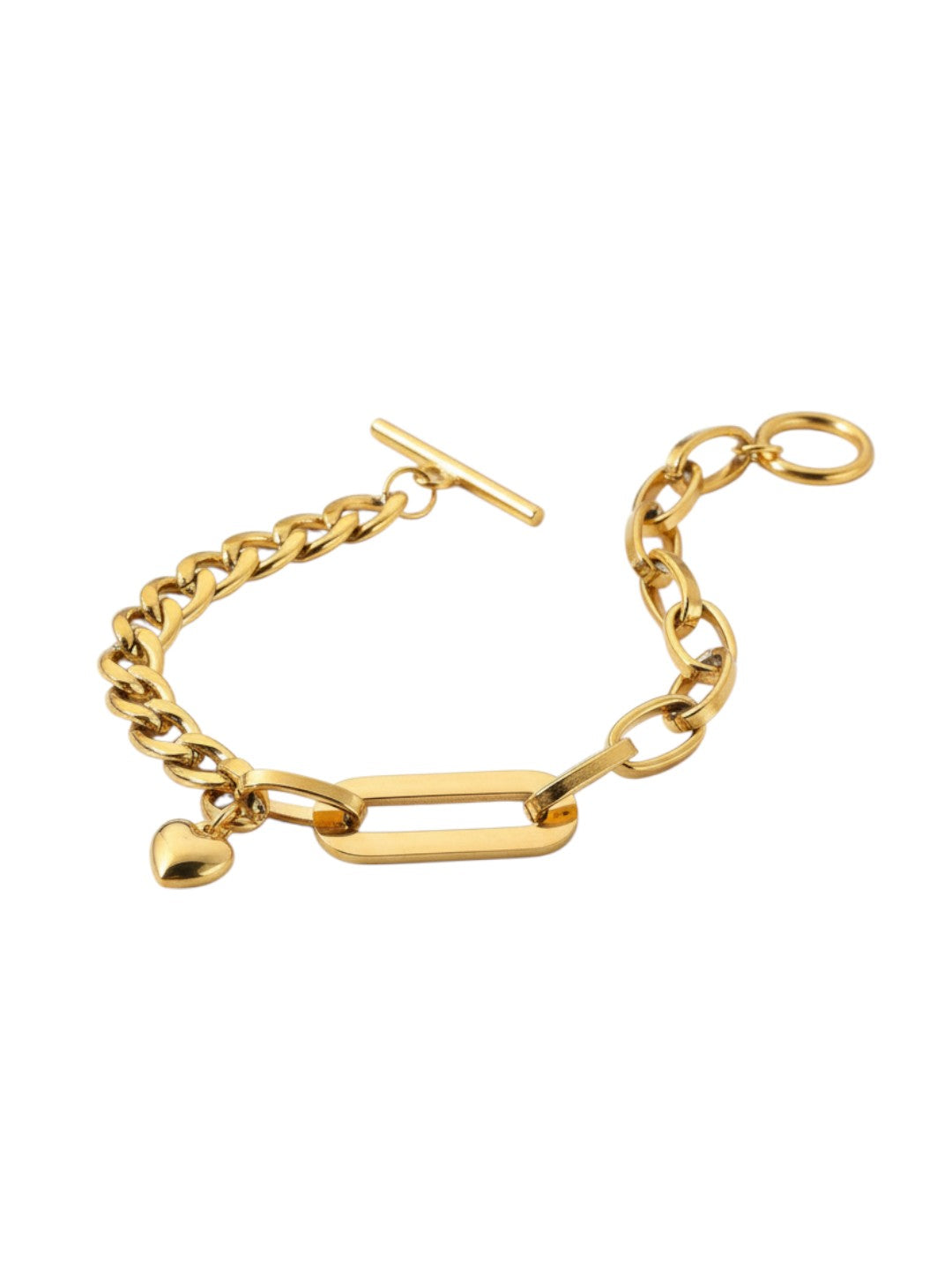 Wristband Geometric Oval Link Chain Bracelet