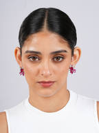 Red Petal Studs