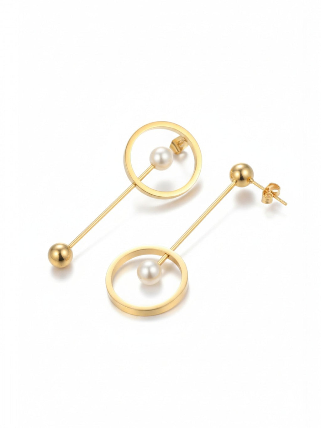 Long Drop Studs Earrings