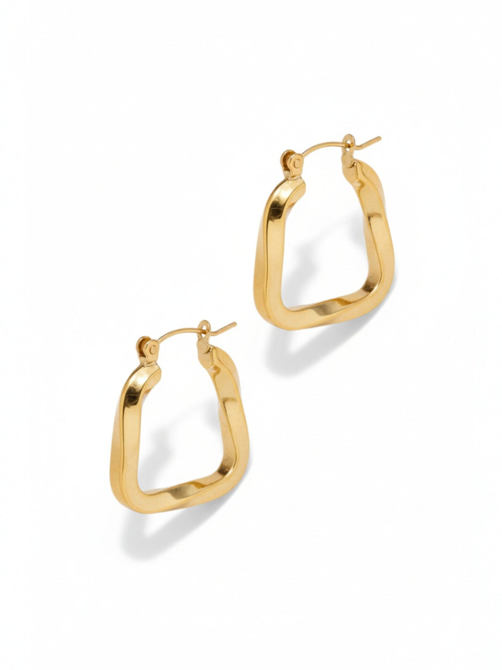 18K Gold Plated Statement Hoops