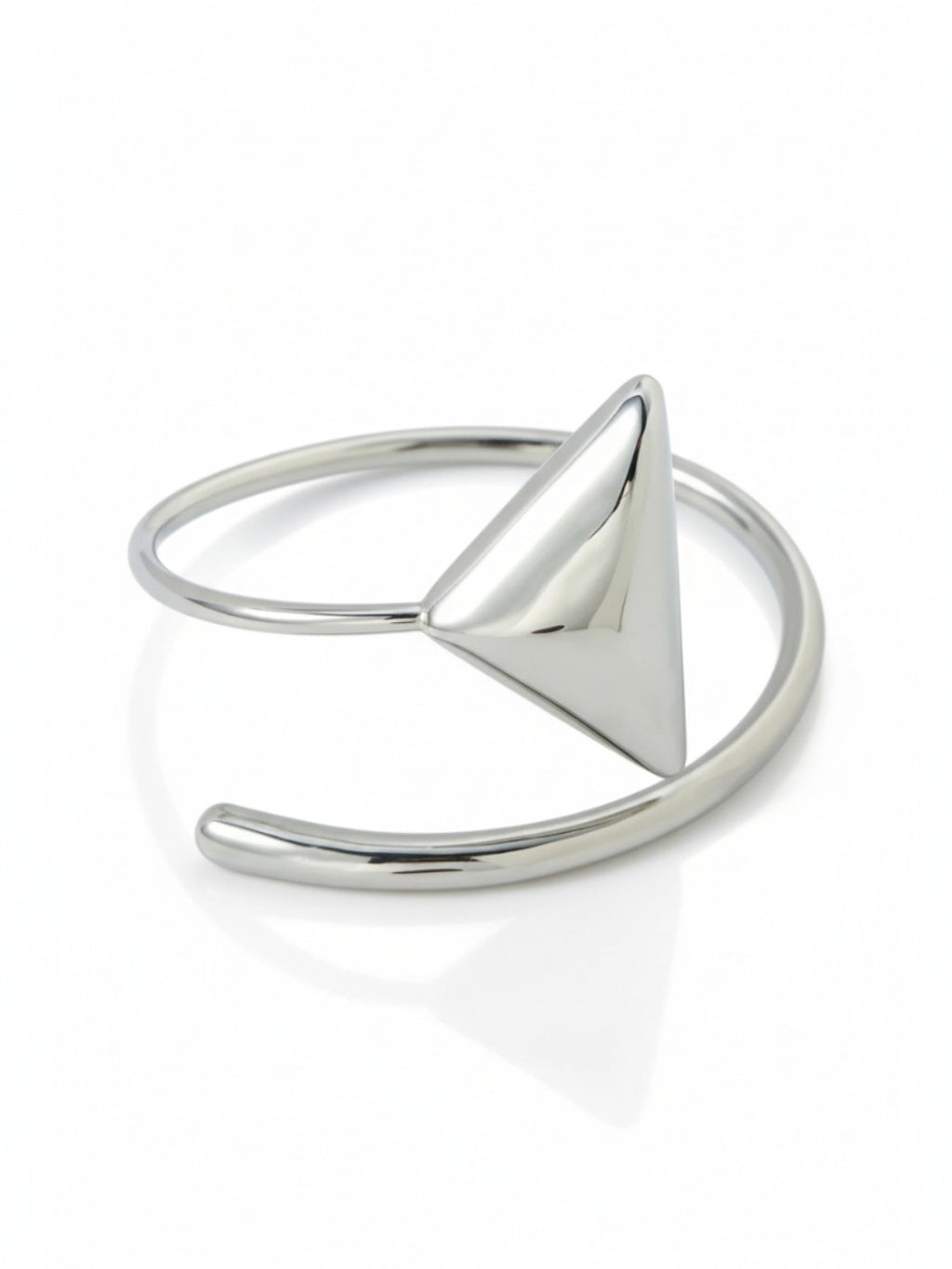 Stainless Steel Open Triangle Bracelet