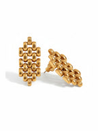 Geometric Chain Drop Earrings