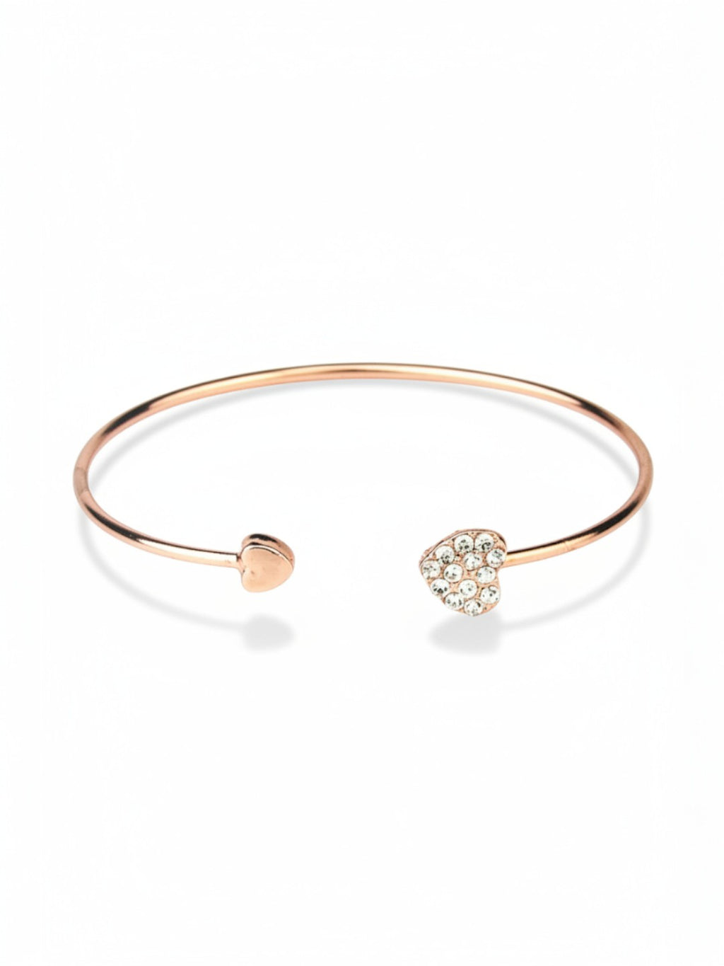 Open Adjustable Double Heart-Shape Bracelet