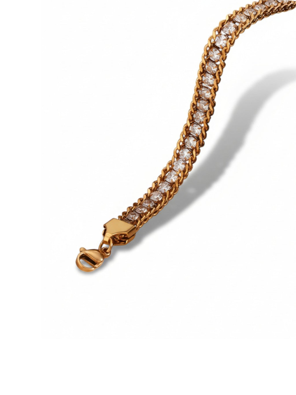 Round CZ Chain Bracelet