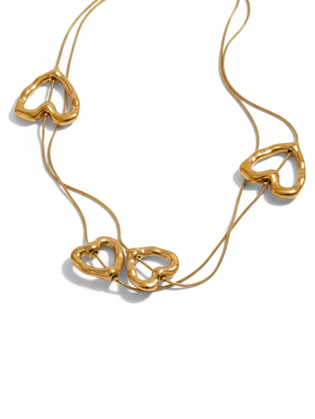 Heart Love Long Temperament Chest Chain